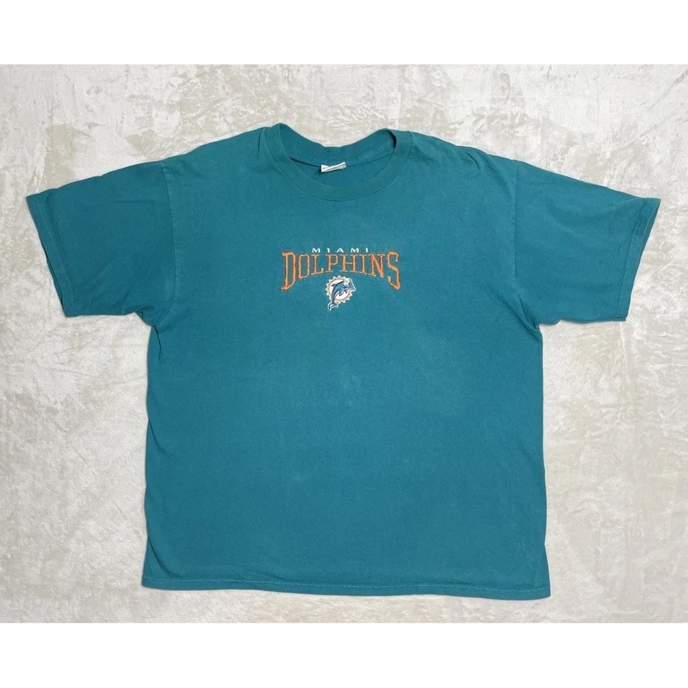 NFL Miami Dolphins T Shirt Men's XL Short Sleeve VF Imagewear Heavy Embroidered